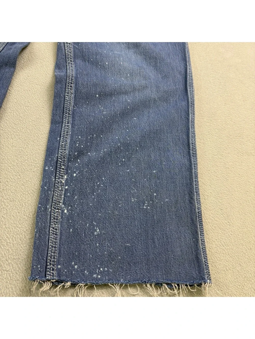 Vintage Carhartt Carpenter Denim Jeans Size 34 x 26 in. (Cut Cuffs) Dungaree Fit